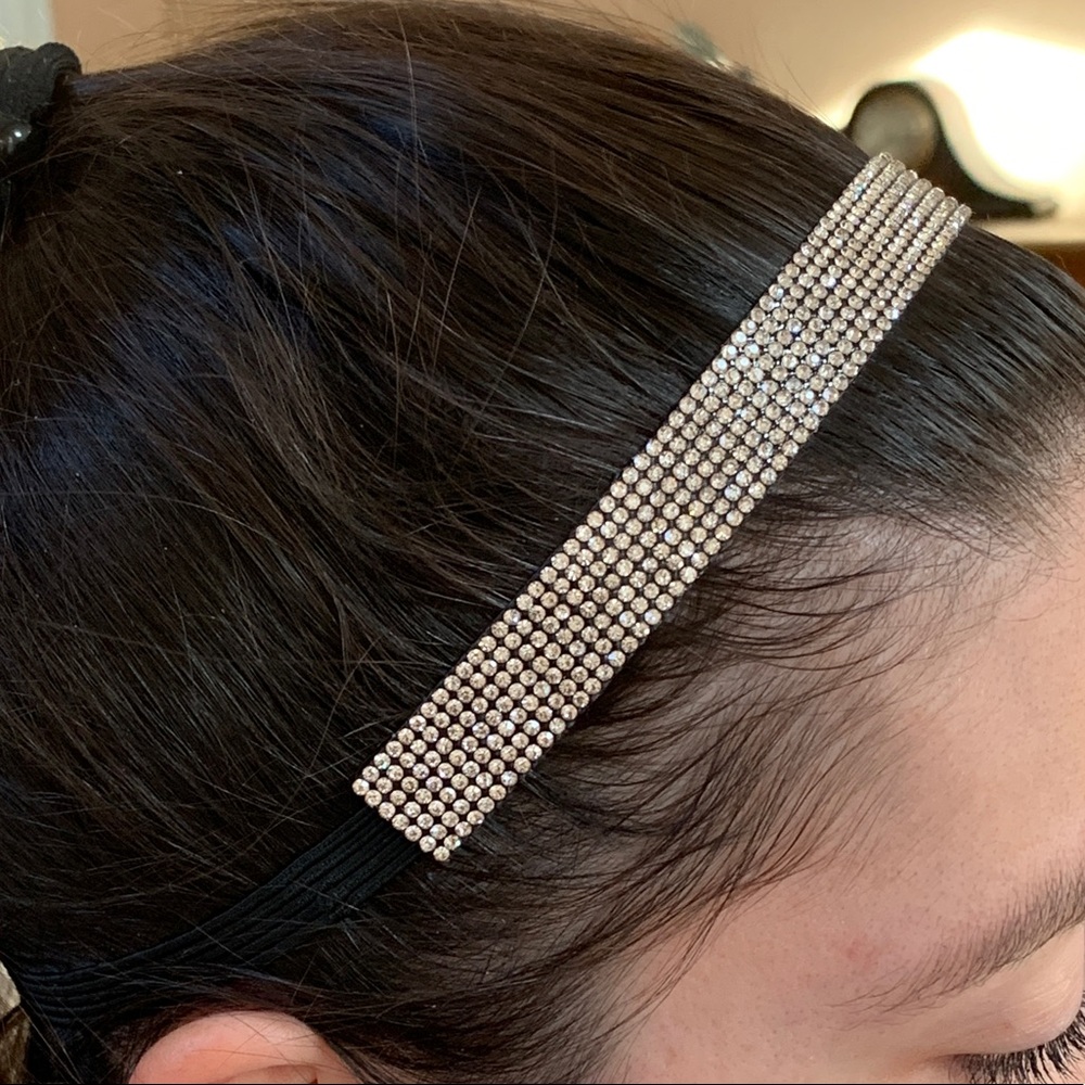NEW Diamond Rhinestone Stretch Headband - Picture 2 of 6